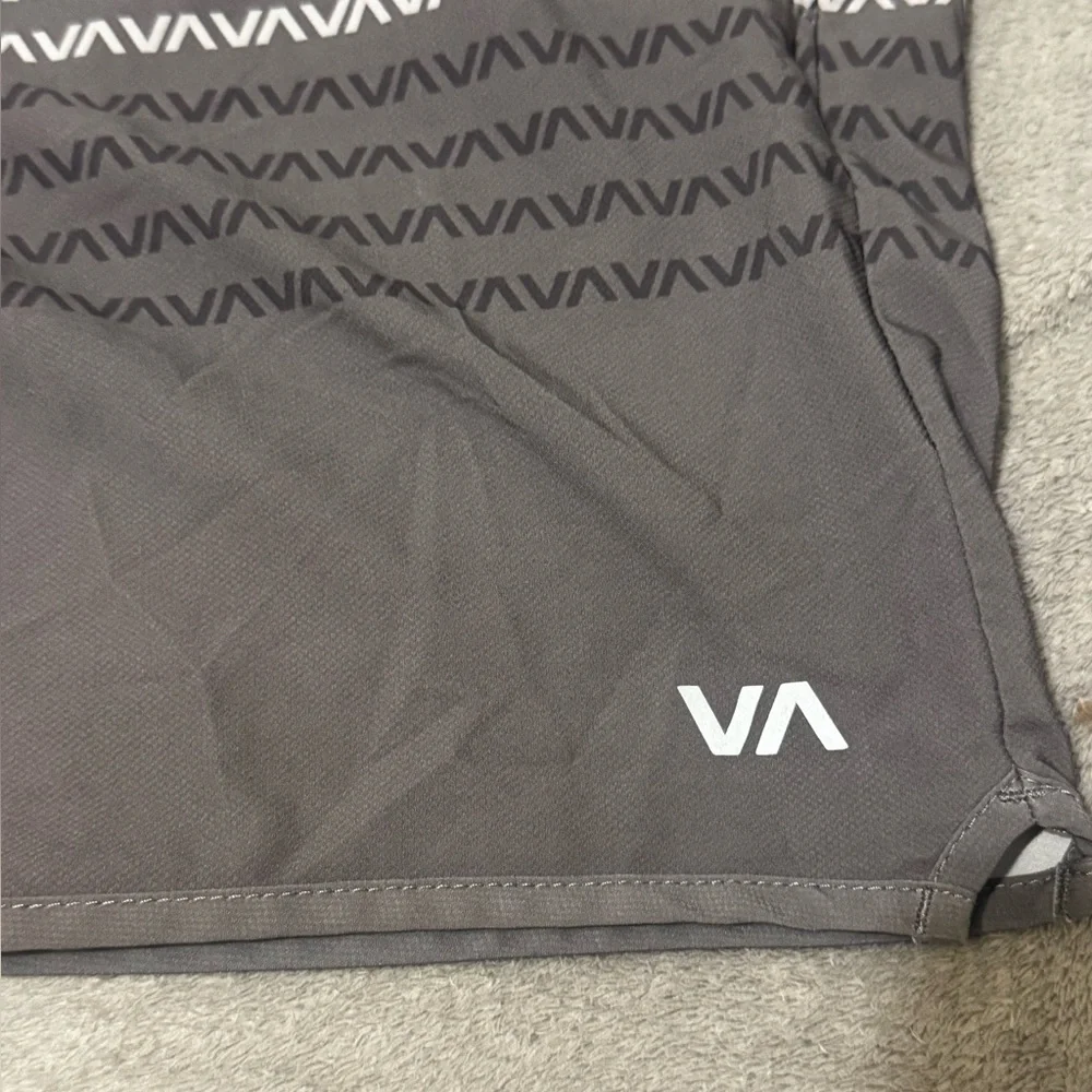 RVCA VA Athletic Shorts Men's Size Large Gray Performance Gym Training
